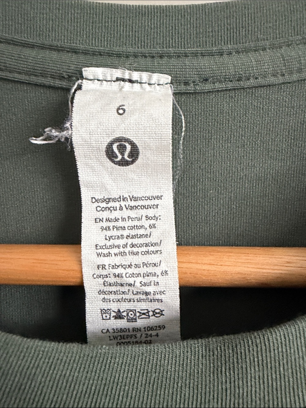 Lululemon Love Crewneck Classic Women’s T-Shirt - Olive Green - Picture 2 of 3